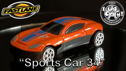 “Sports Car 34” in Orange- Model by Fast Lane.