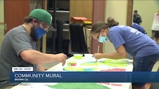 Community mural in Brown County