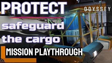 PROTECT Safeguard the cargo Canister Mission Playthrough // Elite Dangerous Odyssey