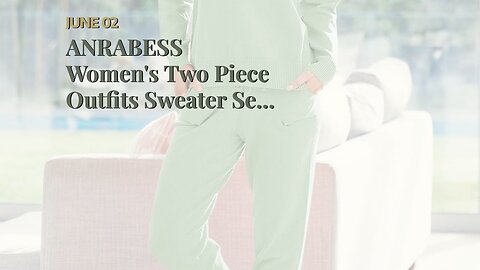 ANRABESS Two Piece Sets for Women Sweater Shorts Sets Chunky Knit