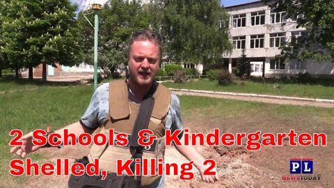 2 Schools and a kindergarten Shelled Killing At Least 2 in Donetsk