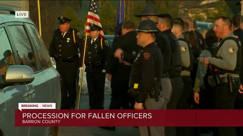 Procession for fallen WI officers