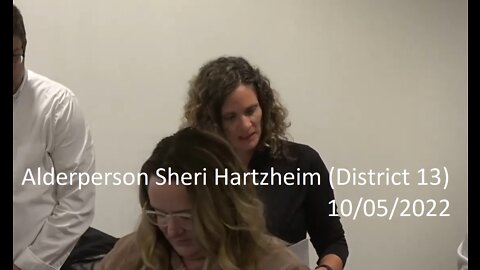 Alderperson Sheri Hartzheim's (District 13) Invocation At 10/05/2022 Common Council Meeting