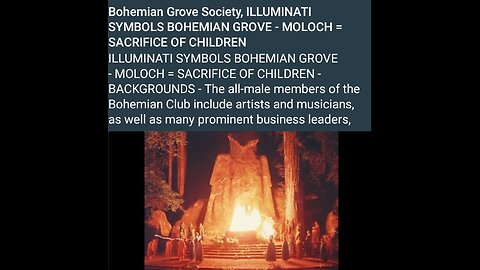 The Bohemian Club aka The Bohemian Grove in California - ABC broadcast from 1982