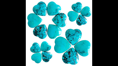 Natural turquoise Heart Shape loose beads Heart Gemstone jewelry making earring gemstone