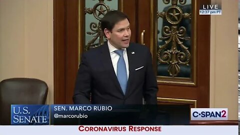 Sen. Rubio Delivers Speech on Impact Coronavirus Will Have on Small Businesses If They Do Not Act