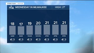 Light snow continues into Wednesday morning, temps in single digits
