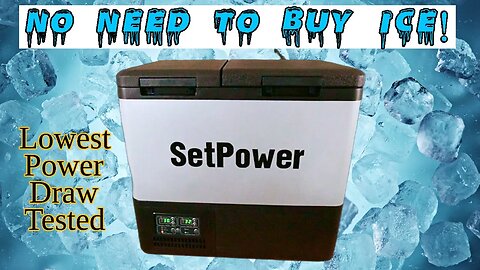 SetPower PT55 12volt Compressor Refrigerator - Very efficient, great for camping