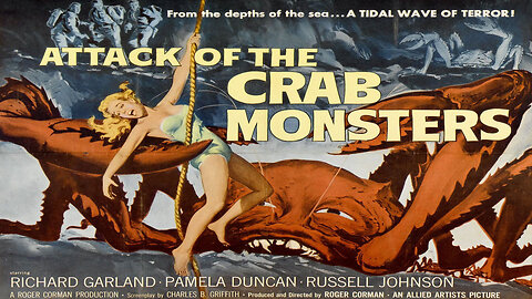 Attack of the Crab Monsters 1957 Full Movie Horror Sci-Fi Adventure