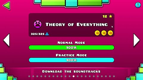 Geometry Dash - Theory of Everything All Coins!