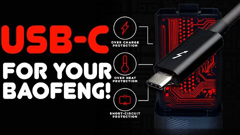 USB-C Charging For Your Baofeng UV-5R
