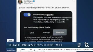 Fact or Fiction: Tesla offers assertive driving mode