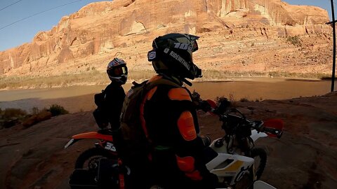 2021 Moab Trip - Moab Rim Trail, getting up the first part!