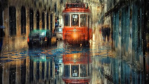 Relaxing Wet Streets and Heavy Rain Sounds for Beat Insomnia