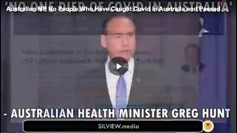 Australian Health Minister Greg Hunt claiming that no one died of COVID-19 in Australia