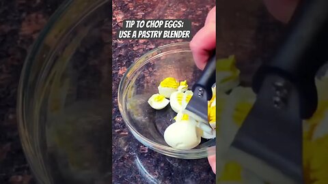 The Easiest Way To Chop Eggs - Guaranteed!