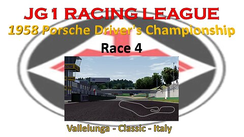 Race 4 - JG1 Racing League - 1958 Porsche Driver's Championship - Vallelunga - Classic - ITA