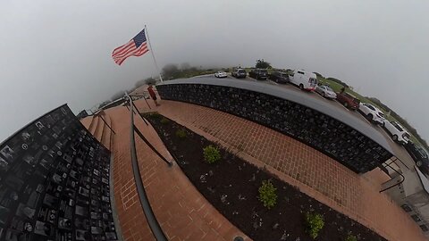 Blasian Babies DaDa's Buddy Mount Soleded Veteran's Memorial Foggy Day (GoPro Max Time Lapse)