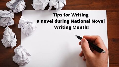 Tips for National Novel Writing Month!
