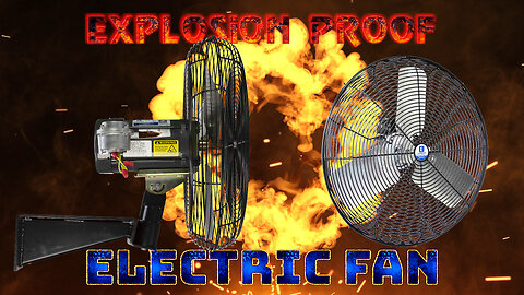 Electric Explosion Proof Fan - 7980 CFM - 24 inch - Wall or Ceiling Mount