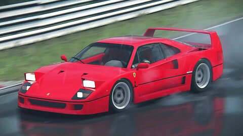 Ultra Realistic Graphics | Assetto Corsa | Ferrari F40 | Steering Wheel Gameplay