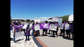 Rape Survivors Justice Campaign protesting outside Khayelitsha court