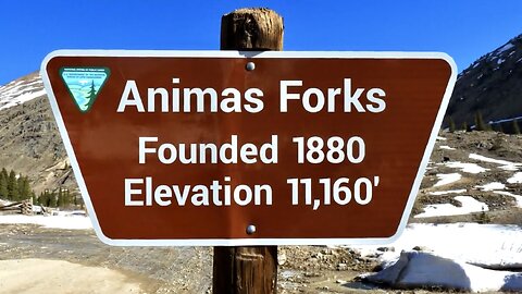Ghost Town Animas Forks Drive to Silverton Colorado Alpine Loop (Easy Section) Early Summer
