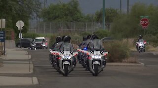 Officer procession for DEA agent shot and killed in Tucson