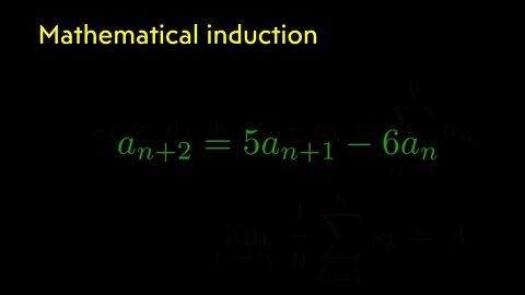 a_{n+2}=5a_{n+1}-6a_{n} Mathematical induction