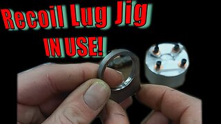 Recoil Lug Accurizing Jig - In Use! Beefy jig for ultra precision recoil lug work!