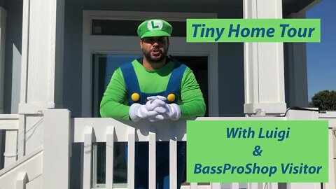 Tiny Home Tour with Luigi and Bass Pro Shop Visitor. Increase your property value with She Sheds