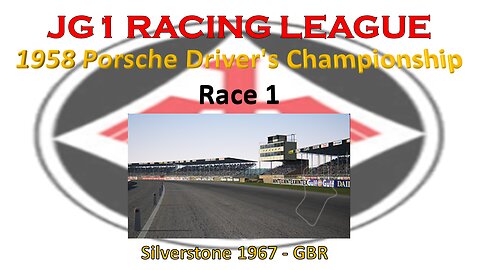 Race 1 - JG1 Racing League - 1958 Porsche Driver's Championship - Silverstone 1967 - GBR