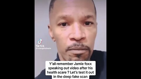 DEEPWARE SOFTWARE DETECTS💻🔎👥🔍DEEP FAKE VIDEO OF ACTOR JAMIE FOXX📹🔎👤🔍🧐🐚💫