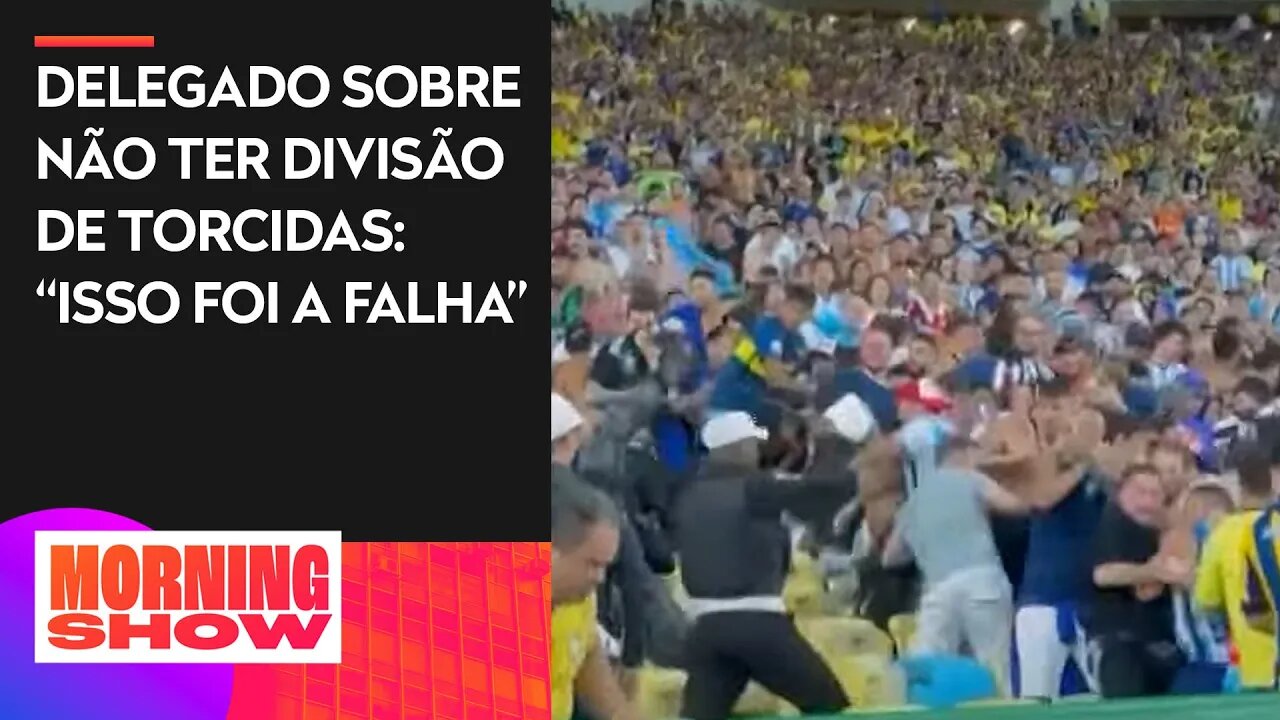 Torcedores de Brasil e Argentina brigam na arquibancada do