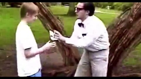 Stumped scene from 2 Guys 1 Stump tree hugger is kicked in balls #stumped #mikeAprops #omeedNouhadi