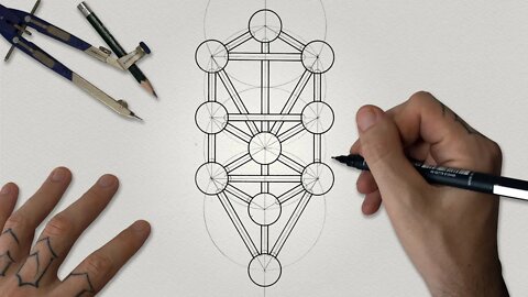 How To Draw The Tree of Life (Kabbalah) | Sacred Geometry Drawing Tutorial