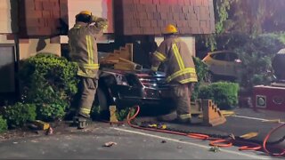 Woman killed after car crashed into apartmentLLLL
