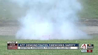 ATF demonstrates fireworks safety