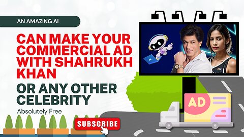 An Amazing AI | Can Make Your Commercial Ad With Shahrukh Khan Or Any Other Celebrity | For Free