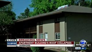 Apartment residents evacuated after roof collapse in Lakewood