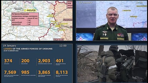 19.01.23 ⚡️ Russian Defence Ministry report on the progress of the deNAZIfication of Ukraine