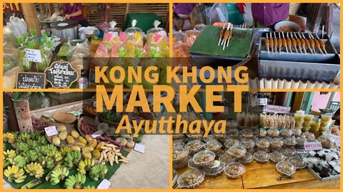Kong Khong Market or Bowing Market - Ayutthaya Thailand 2022