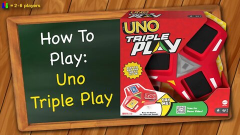 How to play Uno Triple Play
