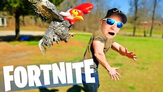 Chicken ATTACKS in Fortnite