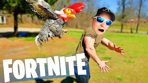 Chicken ATTACKS in Fortnite