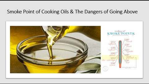 Cooking with Oils - Smoke Point & Health
