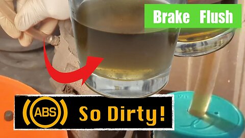 COMPLETE brake flush w/ ABS bleeding. How dirty the fluid! - Honda