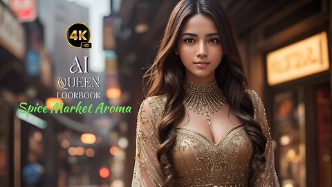 [4K] Ai Queen LookBook l Spice Market Aroma l Model Al Art video-Central City #AiQueenLookBook