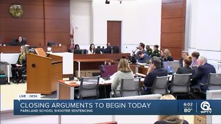 Closing arguments set to begin in Parkland shooter's sentencing trial