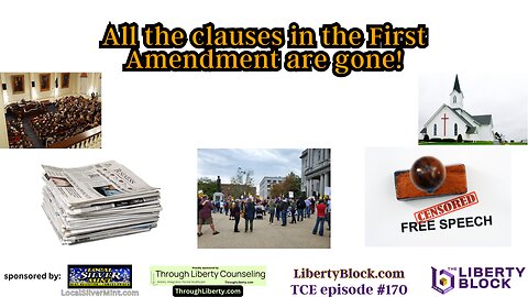 All the clauses in the First Amendment are gone!